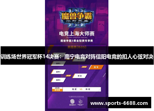 训练场世界冠军杯14决赛：南宁电竞对阵信阳电竞的扣人心弦对决